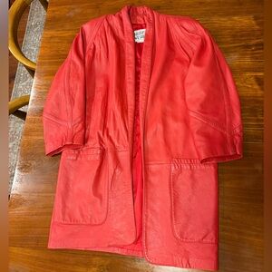 Vintage Bullocks Wilshire Vintage Red leather jacket